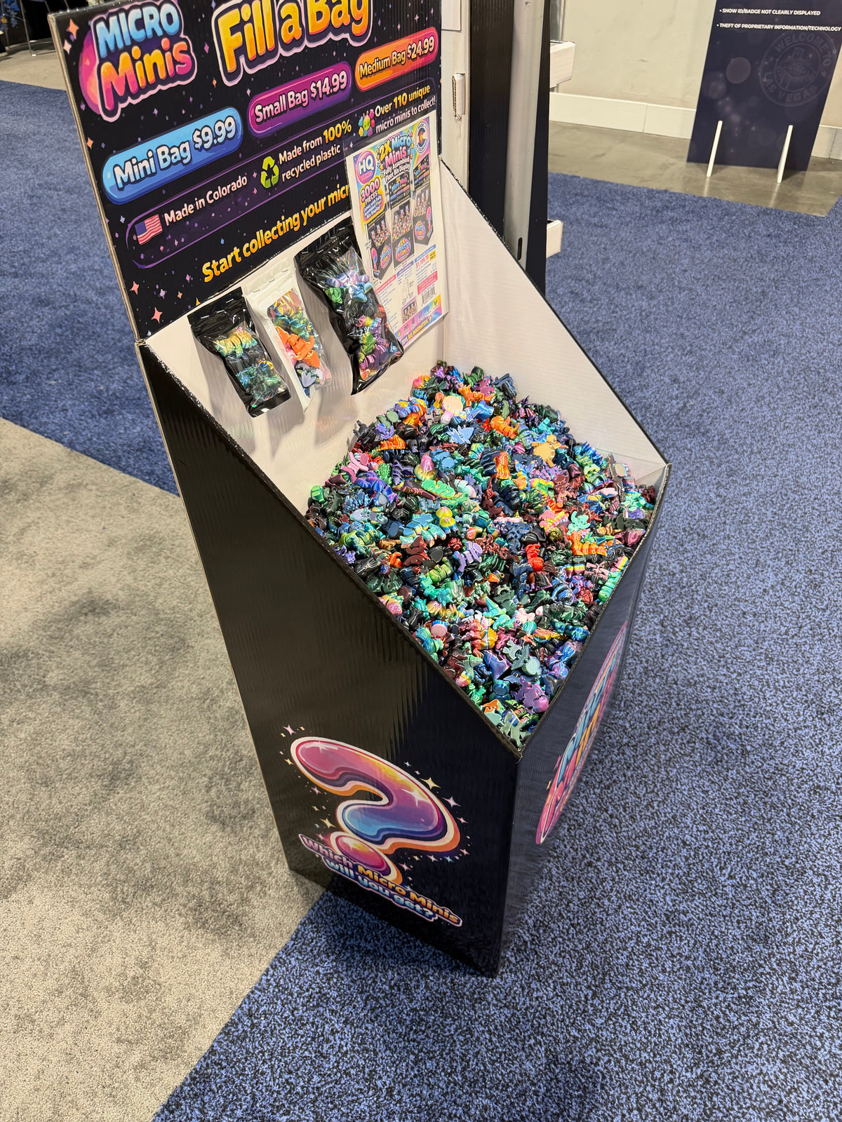 2X Micro Mini Bin Full Display