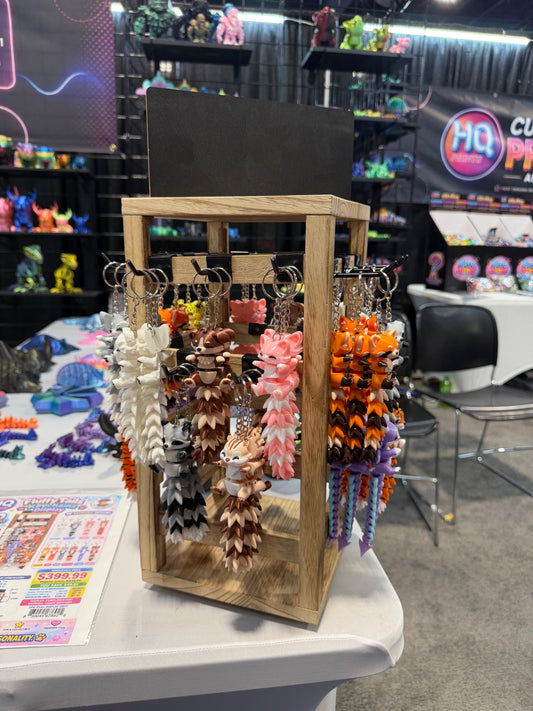 Fluffy Tails Keychains Display