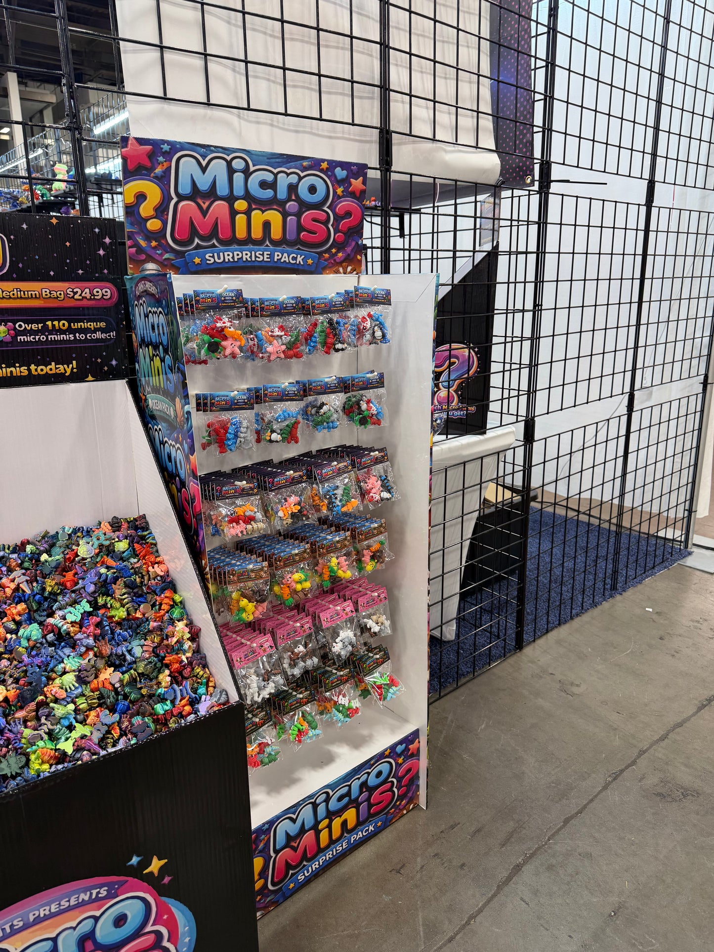 Micro Mini Surprise Bags Shelf Display