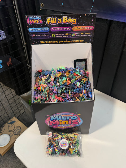 micro Mini small standing bin countertop display
