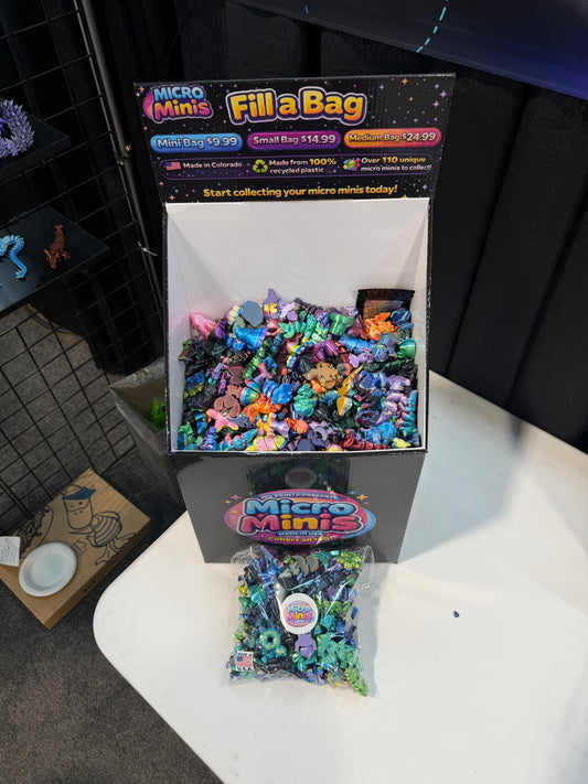 2X Micro Mini Full Standing Countertop Bin Display