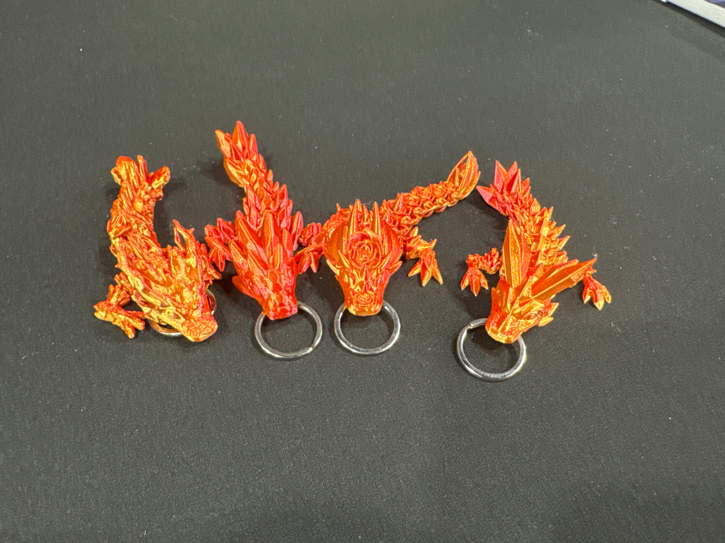 Micro Dragon Keychains