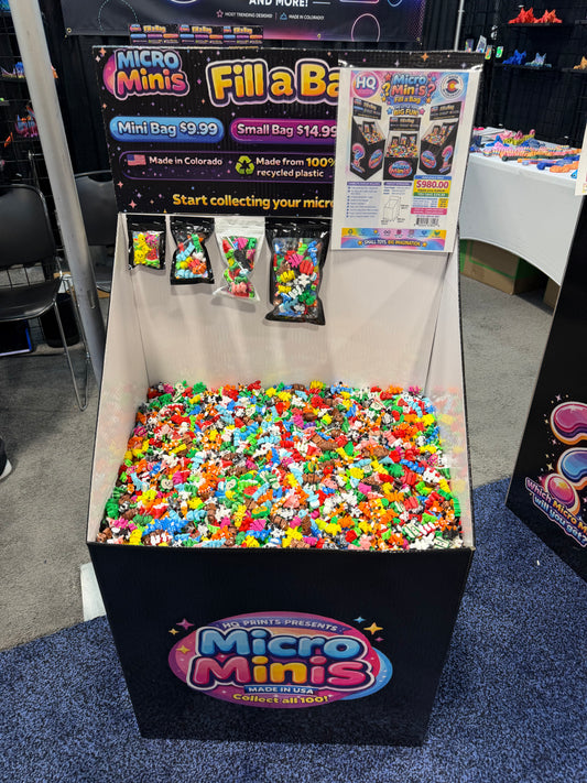 Multi Color Micro Mini Bin Full Display